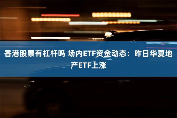 香港股票有杠杆吗 场内ETF资金动态：昨日华夏地产ETF上涨