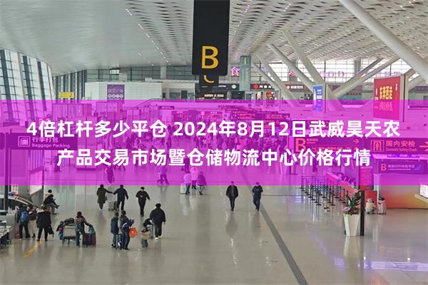 4倍杠杆多少平仓 2024年8月12日武威昊天农产品交易市场暨仓储物流中心价格行情