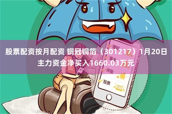 股票配资按月配资 铜冠铜箔（301217）1月20日主力资金净买入1660.03万元